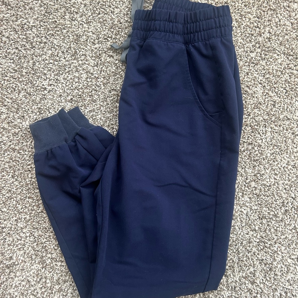 Navy Blue Figs Jogger Pants